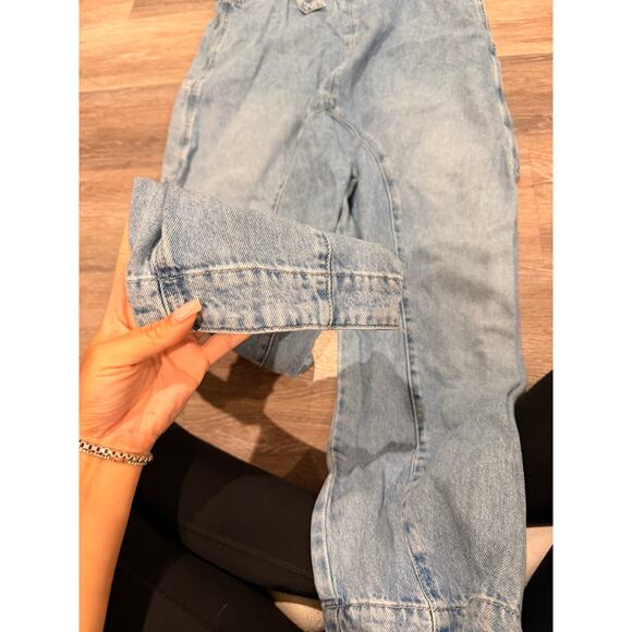 We The Free High Roller Denim Overalls Jumpsuit Small - Picture 9 of 9